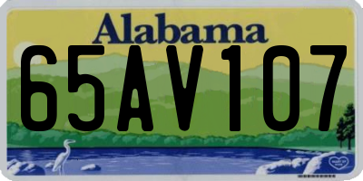 AL license plate 65AV107
