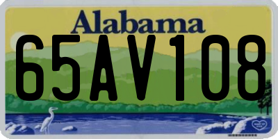 AL license plate 65AV108