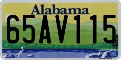 AL license plate 65AV115