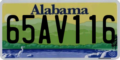 AL license plate 65AV116