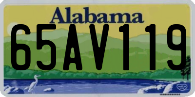 AL license plate 65AV119
