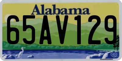 AL license plate 65AV129