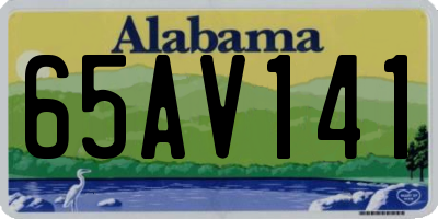 AL license plate 65AV141