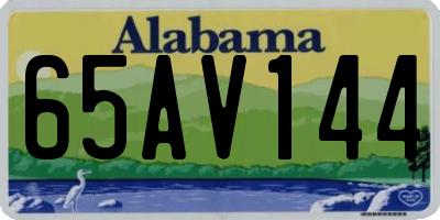AL license plate 65AV144