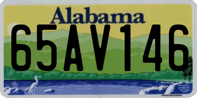 AL license plate 65AV146