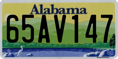 AL license plate 65AV147