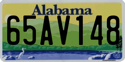 AL license plate 65AV148