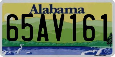 AL license plate 65AV161