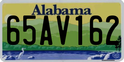 AL license plate 65AV162