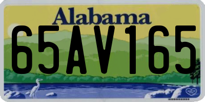 AL license plate 65AV165