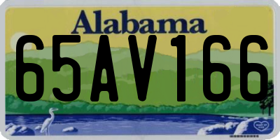 AL license plate 65AV166