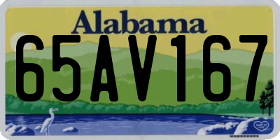 AL license plate 65AV167