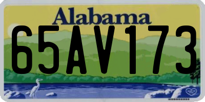 AL license plate 65AV173
