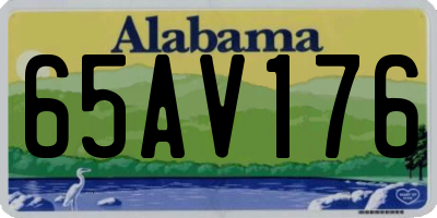 AL license plate 65AV176