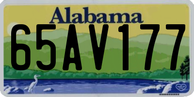AL license plate 65AV177