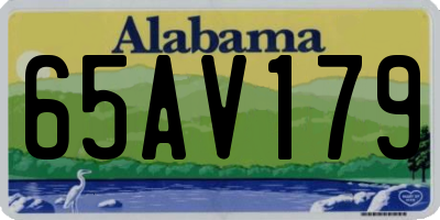 AL license plate 65AV179