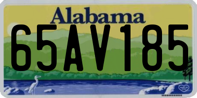 AL license plate 65AV185