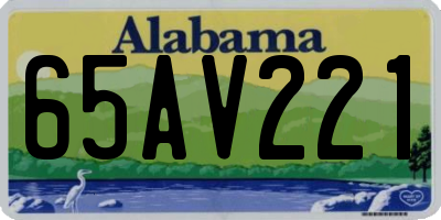 AL license plate 65AV221