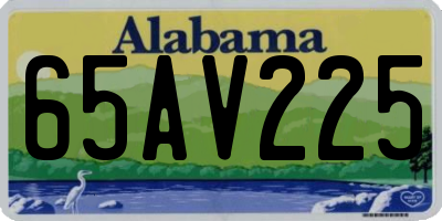 AL license plate 65AV225