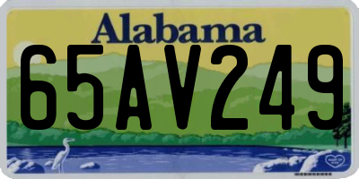 AL license plate 65AV249