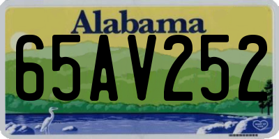 AL license plate 65AV252