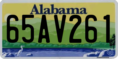 AL license plate 65AV261