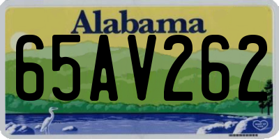 AL license plate 65AV262