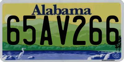 AL license plate 65AV266