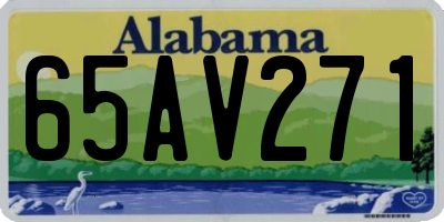AL license plate 65AV271