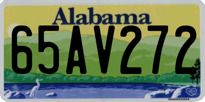 AL license plate 65AV272