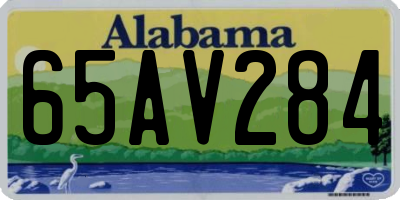 AL license plate 65AV284