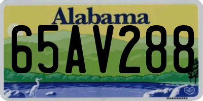 AL license plate 65AV288