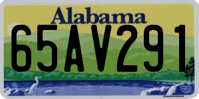 AL license plate 65AV291
