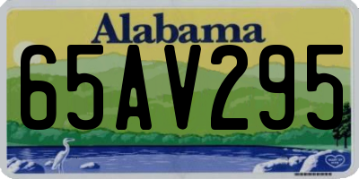 AL license plate 65AV295