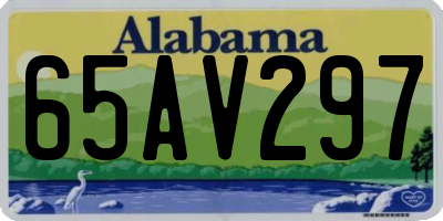 AL license plate 65AV297
