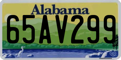 AL license plate 65AV299