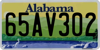AL license plate 65AV302