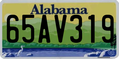 AL license plate 65AV319