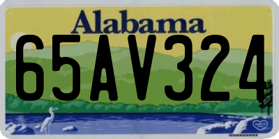AL license plate 65AV324