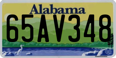 AL license plate 65AV348