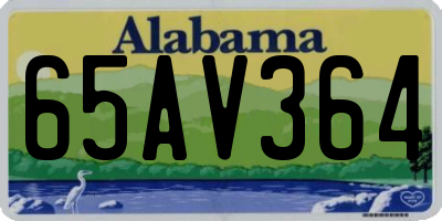 AL license plate 65AV364