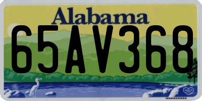 AL license plate 65AV368