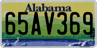 AL license plate 65AV369