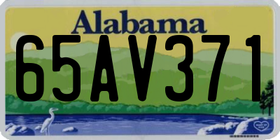 AL license plate 65AV371