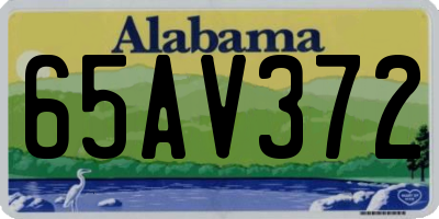 AL license plate 65AV372