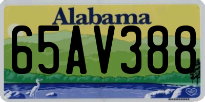 AL license plate 65AV388