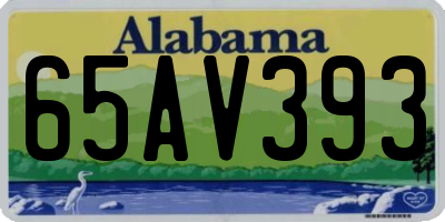 AL license plate 65AV393