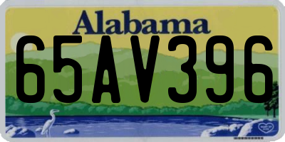 AL license plate 65AV396