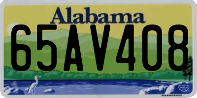 AL license plate 65AV408