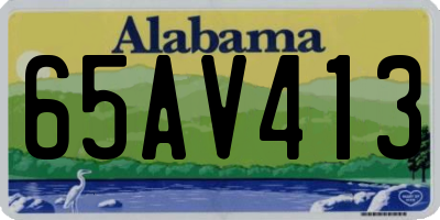 AL license plate 65AV413